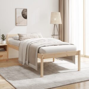 vidaXL Letto per Anziani 90x200 cm in Legno Massello di Pino